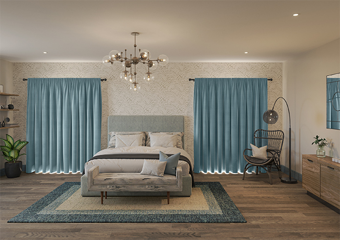Ultra Luxe Velvet, Blue Cloud - Made to Measure Curtains - Image 15
